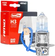 Żarówki samochodowe - Żarówki halogenowe h3 12v 55w lumitec next generation +135% duo amio-04403 - miniaturka - grafika 1