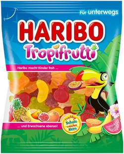 Haribo, żelki Tropifrutti Mini, owoce tropikalne, 100g - Żelki - miniaturka - grafika 1