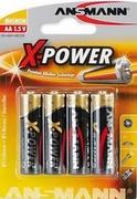 Baterie i akcesoria - Bateria alkaliczna AA ANSMANN X-Power, 4 szt. - miniaturka - grafika 1