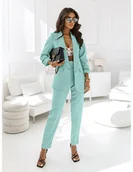 Garnitury - Modny garnitur marynarka i spodnie NAJAT - light blue - miniaturka - grafika 1