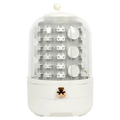 Biżuteria - akcesoria - Organizer na biżuterie rotacyjny biały - miniaturka - grafika 1