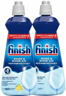 Finish Zestaw Nabłyszczacz Płyn Do Zmywarki Mix 2X400Ml - Środki do zmywarek - miniaturka - grafika 1