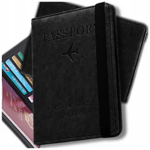 Podróżne etui eko skóra na dokumenty paszport RFID antykradzieżowy portfel - Portfele - miniaturka - grafika 1