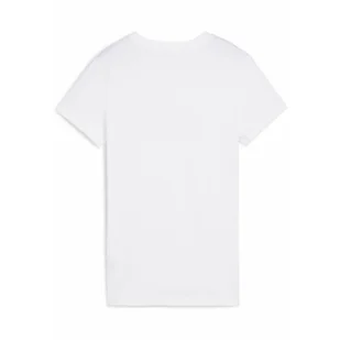 Damska koszulka z logo ESS No. 1 PUMA White Peach Frost Red - Koszulki sportowe damskie - miniaturka - grafika 1