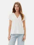 Bluzki damskie - Vero Moda Bluzka Bella 10327551 Biały Regular Fit - miniaturka - grafika 1
