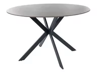 Stoły - Stół okrągły TALIA 120x120 szary/czarny - miniaturka - grafika 1