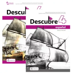 Pakiet Descubre 4. Curso de español: Podręcznik + nagrania online, Zeszyt ćwiczeń do języka hiszpańskiego - Książki do nauki języka hiszpańskiego - miniaturka - grafika 1