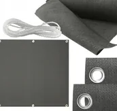 Akcesoria do ogrodzeń - kontrast Osłona balkonowa balkon taras płot 1X5m szara - miniaturka - grafika 1