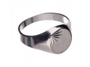 Srebrny pierścionek 925 sygnet z kołem - Sygnety - miniaturka - grafika 1