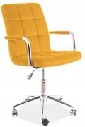 Fotele i krzesła biurowe - Signal Fotel obrotowy Q-022 Velvet Curry [Wysyłka 2021-08-10] OBRQ022VCU - miniaturka - grafika 1