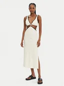 Sukienki - Seafolly Sukienka letnia Beach Bound 55111-DR Écru Slim Fit - miniaturka - grafika 1