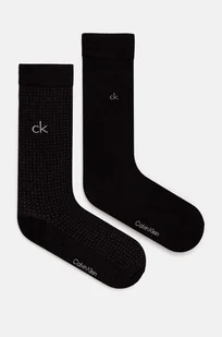 Calvin Klein skarpetki 2-pack męskie kolor czarny 701229432 - Skarpetki męskie - miniaturka - grafika 1