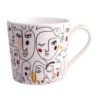 Kubki - Kubek stożek 350 ml twarze - miniaturka - grafika 1