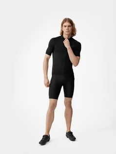 Spodnie sportowe męskie - Spodenki rowerowe z żelową wkładką męskie - 4F - grafika 1