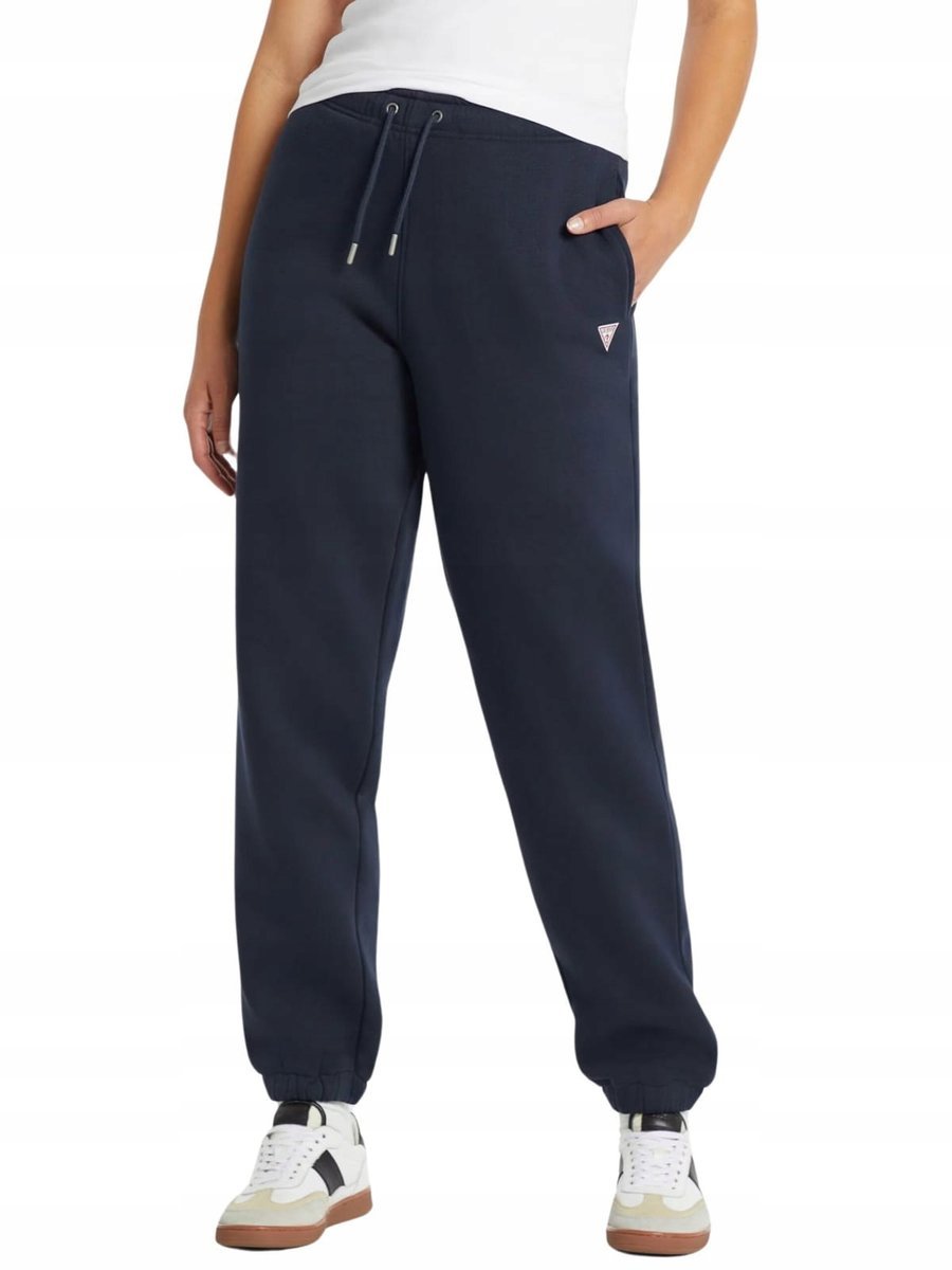 Spodnie dresowe damskie Guess W4YB33 KC811 granatowy - XXL