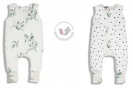 Śpiworki dla dzieci - Śpiworek niemowlęcy do spania 6-12 m 2.5 Tog dwustronny Eukaliptus/Czarne Kropki Sleepee - miniaturka - grafika 1