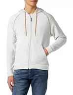 Kurtki męskie - BOSS Męska kurtka z kapturem z prążkowanymi ściągaczami, Open White131, XL - miniaturka - grafika 1