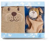 Okrycia kąpielowe dla dzieci - Zestaw dla niemowląt ręcznik kosmetyczka Sterntaler piesek Hanno - miniaturka - grafika 1