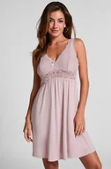 Bielizna nocna - Hunkemöller Sukienka na ramiączkach z koronką Nora Fioletowy - miniaturka - grafika 1