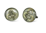 Spinki do mankietów i krawatów - SPINKI - Lilia (golden) II - miniaturka - grafika 1