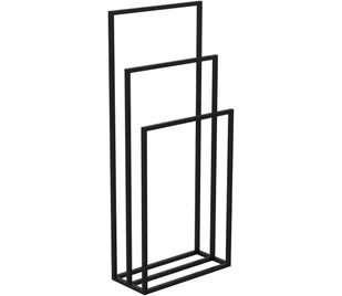 Uchwyt na ręczniki 105x45 cm czarny - Szafki łazienkowe - miniaturka - grafika 1