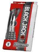 Dart - Harrows Black Jack rzutki, stalowy design, srebrny BD10522 - miniaturka - grafika 1