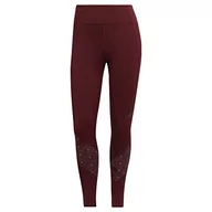 Legginsy - adidas Damskie OTR REFL. Obcisłe legginsy, cień czerwony, 2XS - miniaturka - grafika 1