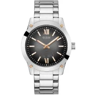 Zegarki męskie - Srebrny zegarek męski Guess Crescent z ombre tarczą GW0574G1 - miniaturka - grafika 1