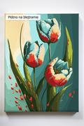 Malowanie po numerach - Rumiane tulipany, tulipan, kwiaty, kwiatki, kwiat, malowanie po numerach - miniaturka - grafika 1