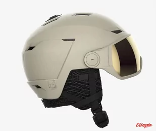 Kask narciarski Salomon ICON LT VISOR SIGMA BEIGE 2022/2023 - Kaski narciarskie - miniaturka - grafika 1