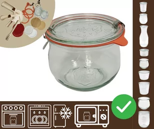 Słoiki WECK / szkl. wieko,gumka, bl słoik 580ml TULIP / Wamar-Sosenka - Pojemniki kuchenne Słoiki WECK / szkl. wieko,gumka, bl słoik 580ml TULIP / Wamar-Sosenka - Pojemniki kuchenne - miniaturka - grafika 1
