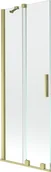 Parawany nawannowe - Mexen Velar parawan nawannowy 2-skrzydłowy przesuwny 75 x 150 cm, transparent, złoty szczotkowany - 896-075-000-01-55 - miniaturka - grafika 1