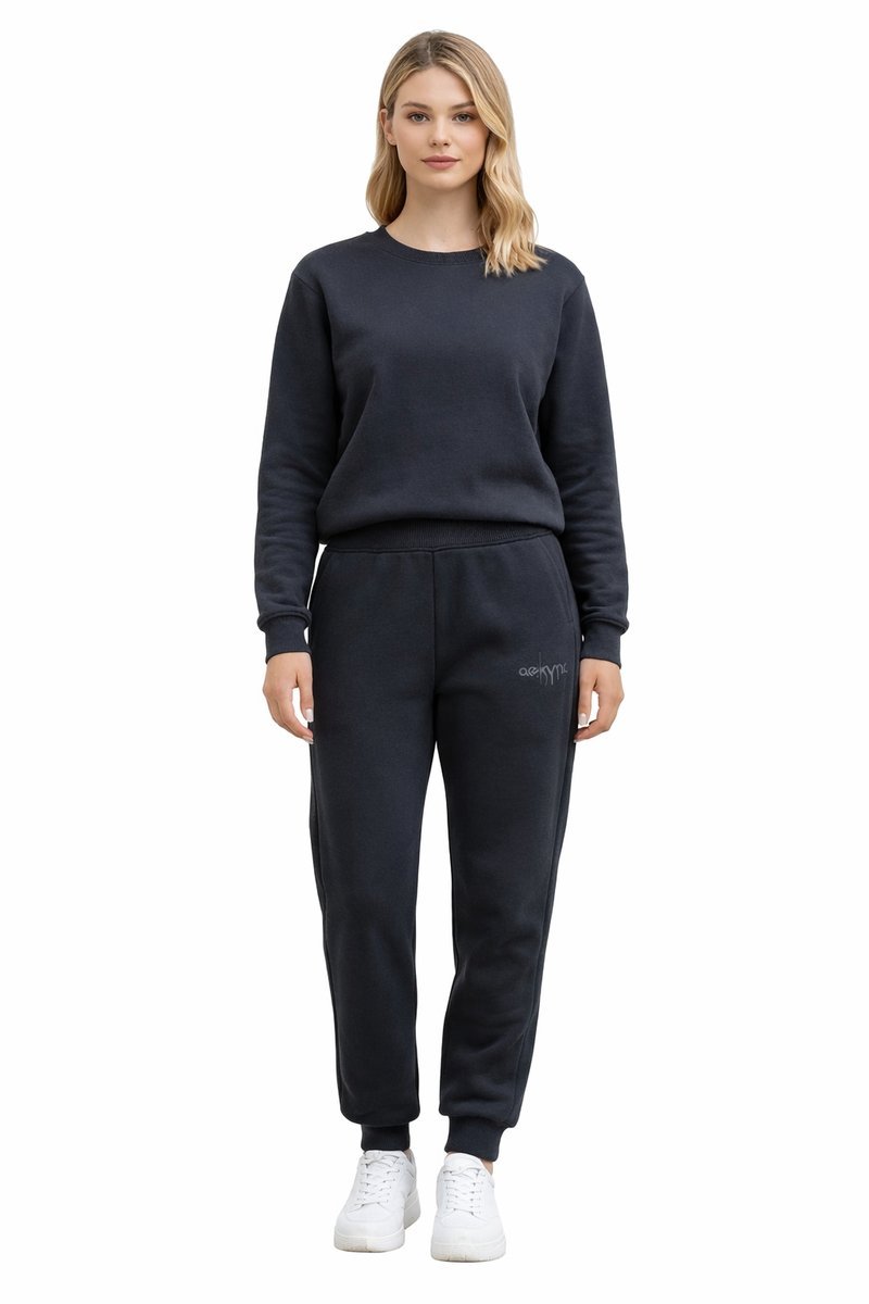 CALVIN KLEIN JEANS SZARE SPODNIE DRESOWE DAMSKIE Z LOGO S I3A