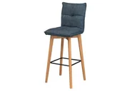 Taborety i hokery - SEATTLE Hoker Tapicerowany #19 Ciemny Szaro-Granatowy 43x50x111 cm - miniaturka - grafika 1