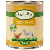 Mokra karma dla psów - Zestaw Lukullus Natural, 24 x 800 g - Drób i jagnięcina - miniaturka - grafika 1
