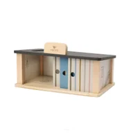 Figurki dla dzieci - Garaż drewniany - zabawka - miniaturka - grafika 1