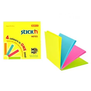 Maped Notes Samoprzylepny, magic, 76*76 mm, Neon, - Szkolne artykuły papiernicze - miniaturka - grafika 1