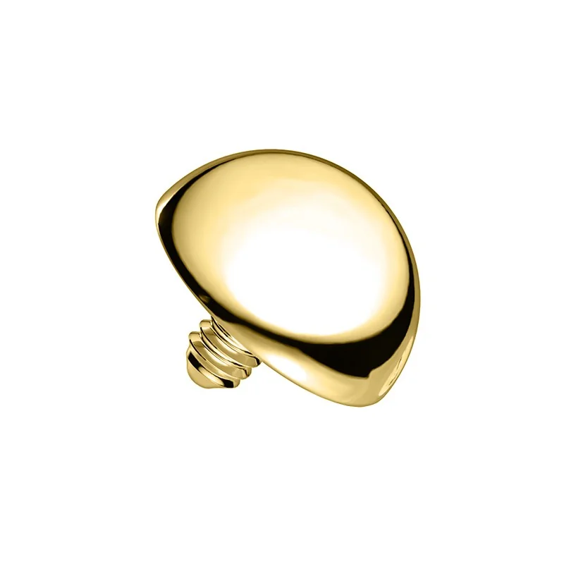 Nakrętka do kolczyka półkula - złoto 14K - złoty / 1,2/4