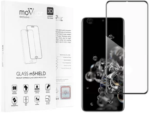 movear Szkło Hartowane 3D na Samsung Galaxy S20 Ultra, G988 na Cały Ekran, 9H GLASS mSHIELD Czarny SG20UG3DXG1AFBK1 - Szkła hartowane na telefon - miniaturka - grafika 1
