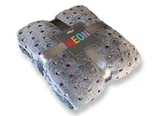 Koce - Koc Mikrofibra Neon 150x200 Popiel - miniaturka - grafika 1