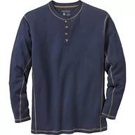 Koszule męskie - Legendary Whitetails Męska koszula Maverick Slub Henley z długim rękawem granatowy M - miniaturka - grafika 1