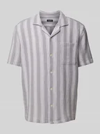 Koszule męskie - Koszula casualowa z kołnierzem z połami - miniaturka - grafika 1