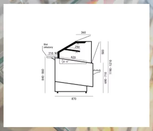 Lada cukiernicza DALIA 920 CEBEA - Szafy i witryny chłodnicze - miniaturka - grafika 5