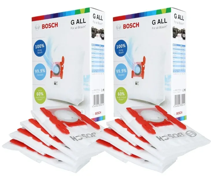 2 x WORKI odkurzacza Oryginalne BOSCH GL-20 BGL2B110 BGL2A220 BBZ41FGALL G