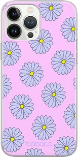 Etui do Samsung M53 5G Kwiaty 021 Babaco Nadruk pełny Fioletowy - Etui i futerały do telefonów - miniaturka - grafika 1