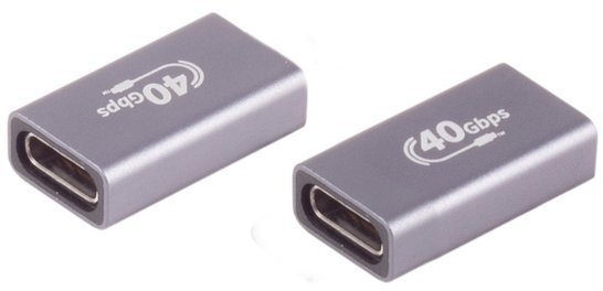 Adapter USB Shiverpeaks Przejściówka do kabli USB-C Szary BS13-60003