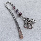 Zakładki do książek - DUŻA ZAKŁADKA DO KSIĄŻKI MOTYL KRYSZTAŁ OWAD - miniaturka - grafika 1