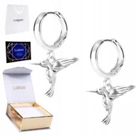 Kolczyki - Kolczyki Srebrne z Ptakami Kolibrami Kolibrem Kolibry Ptak Koliber SREBRO - miniaturka - grafika 1