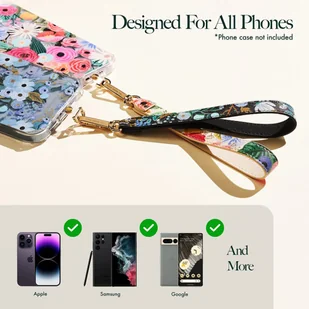 Rifle Paper Phone Wristlet - Uniwersalna smyczka do telefonu (Garden Party Blush) - Pozostałe akcesoria do telefonów - miniaturka - grafika 8