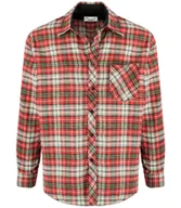 Swetry męskie - Męska koszula w kratę bawełna REGULAR FIT-46/47 - miniaturka - grafika 1